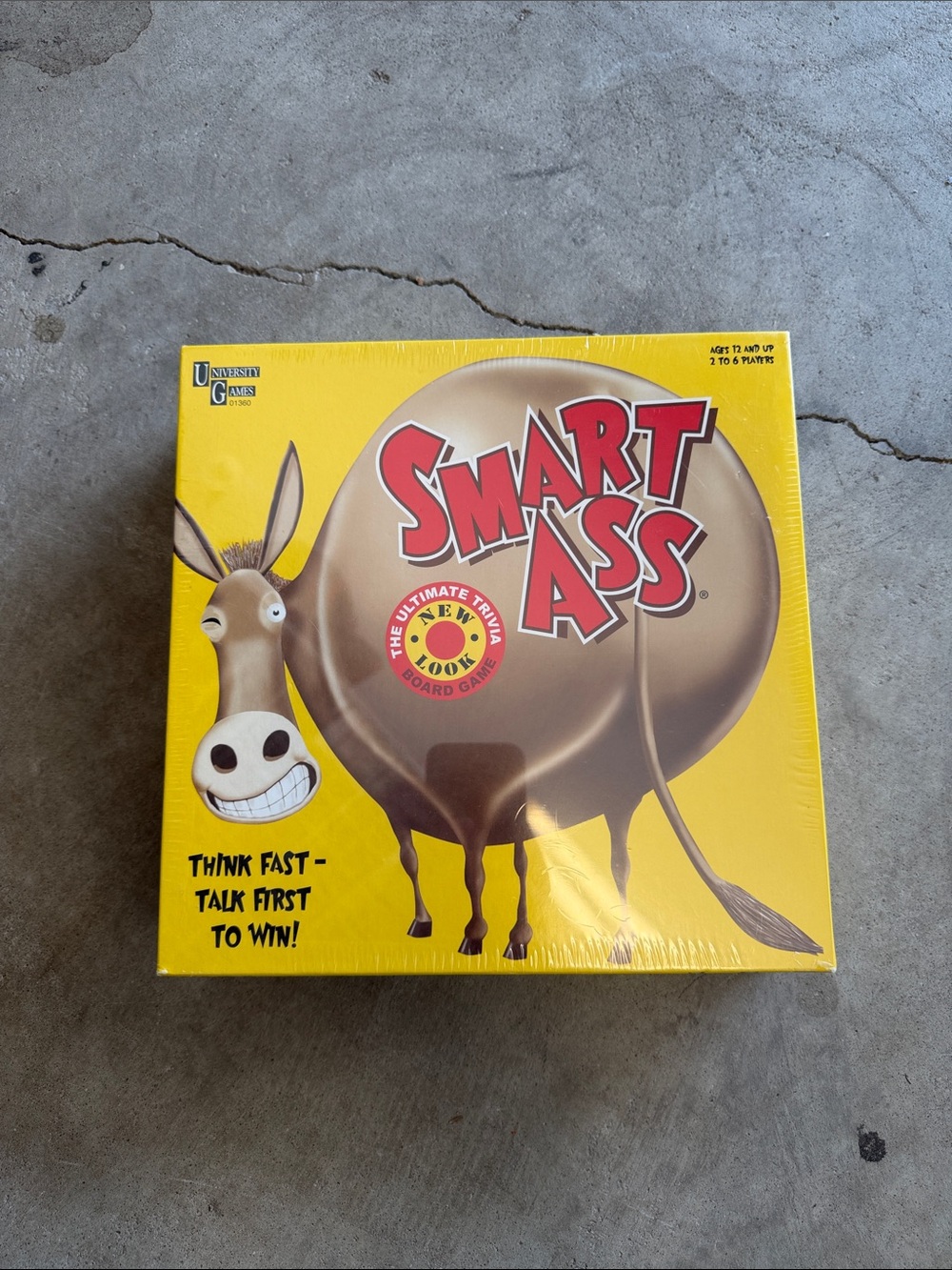 Smart Ass Board Game - Bright Yellow Box